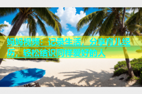妈妈视频：记录生活，分享育儿经历，轻松结识同样爱好的人